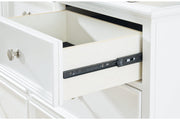 Fortman White Dresser and Mirror -  Ashley - Lara Furniture
