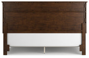 Danabrin Brown California King Panel Bed with Mirrored Dresser from Ashley - Lara Furniture