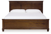 Danabr Brown King Panel Bed with Mirrored Dresser from Ashley - Lara Furniture