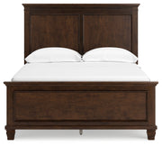 Danabrin Brown Full Panel Bed with Mirrored Dresser from Ashley - Lara Furniture