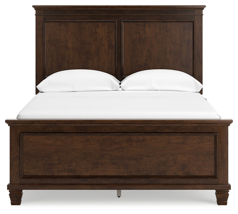 Danabrin Brown Full Panel Bed with Mirrored Dresser from Ashley - Lara Furniture