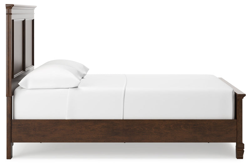 Danabrin Brown Full Panel Bed with Mirrored Dresser from Ashley - Lara Furniture