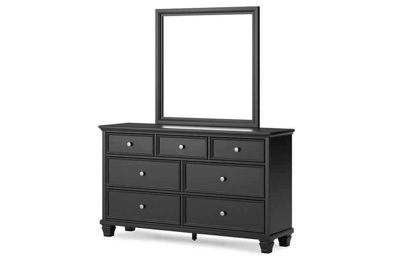 Lanolee Black Dresser and Mirror -  Ashley - Lara Furniture