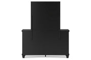 Lanolee Black Dresser and Mirror -  Ashley - Lara Furniture