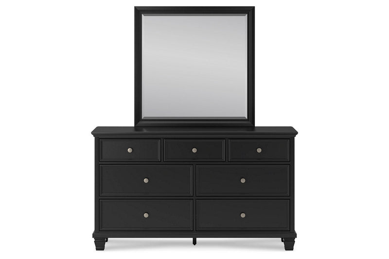 Lanolee Black Dresser and Mirror -  Ashley - Lara Furniture