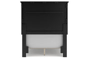 Lanolee Black Twin Panel Bed -  Ashley - Lara Furniture