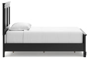 Lanolee Black Twin Panel Bed -  Ashley - Lara Furniture