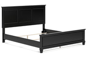 Lanolee Black California King Panel Bed -  Ashley - Lara Furniture
