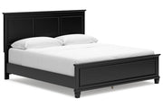 Lanolee Black California King Panel Bed -  Ashley - Lara Furniture