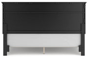 Lanolee Black California King Panel Bed -  Ashley - Lara Furniture