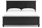 Lanolee Black California King Panel Bed -  Ashley - Lara Furniture