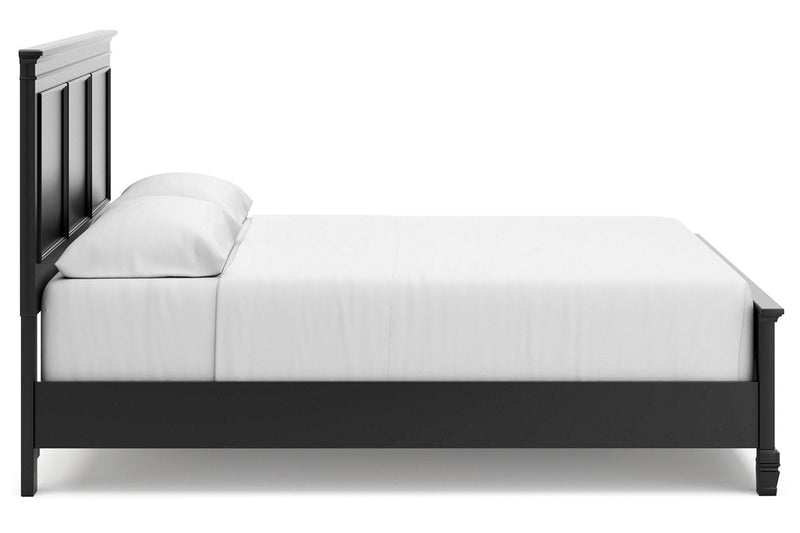Lanolee Black California King Panel Bed -  Ashley - Lara Furniture