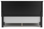 Lanolee Black King Panel Bed -  Ashley - Lara Furniture