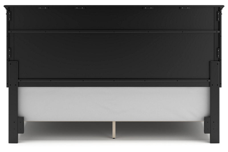 Lanolee Black King Panel Bed -  Ashley - Lara Furniture