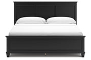 Lanolee Black King Panel Bed -  Ashley - Lara Furniture