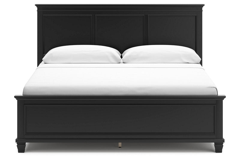 Lanolee Black King Panel Bed -  Ashley - Lara Furniture