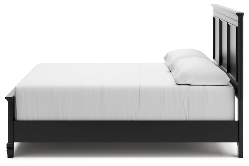 Lanolee Black King Panel Bed -  Ashley - Lara Furniture