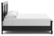 Lanolee Black King Panel Bed -  Ashley - Lara Furniture