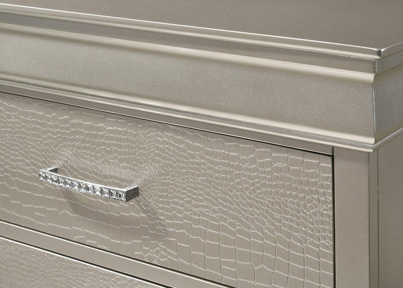 Amalia Silver Panel Youth Bedroom Set - Lara Furniture