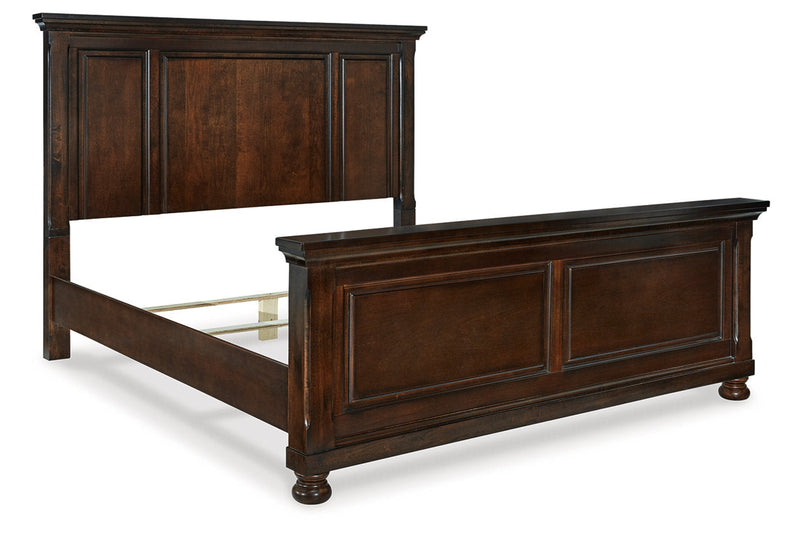 Porter Rustic Brown California King Panel Bed -  Ashley - Lara Furniture