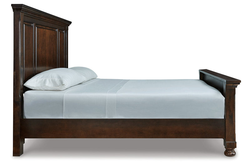 Porter Rustic Brown California King Panel Bed -  Ashley - Lara Furniture