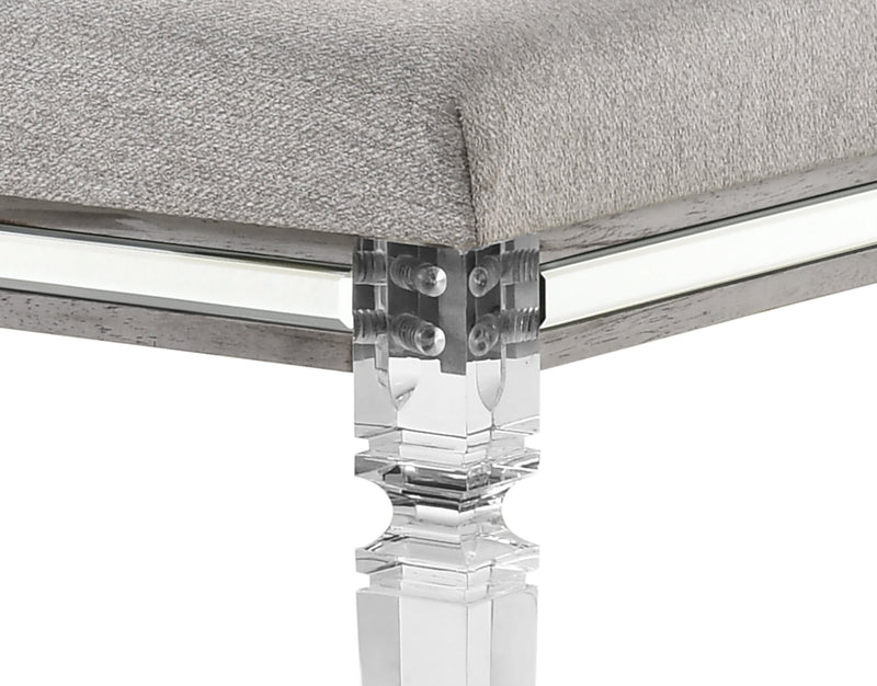 Vail Gray LED Upholstered Panel Bedroom Set - Lara FurnitureBedroom Set