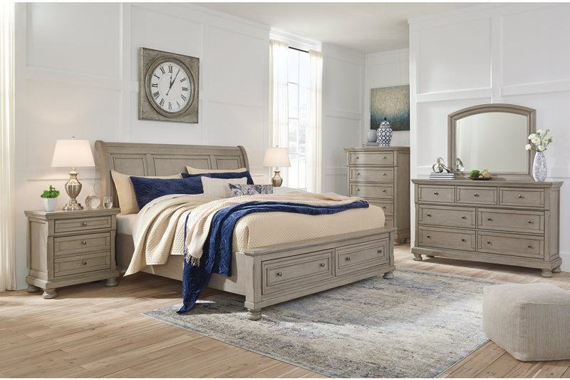 Lettner Light Gray Dresser and Mirror -  Ashley - Lara Furniture