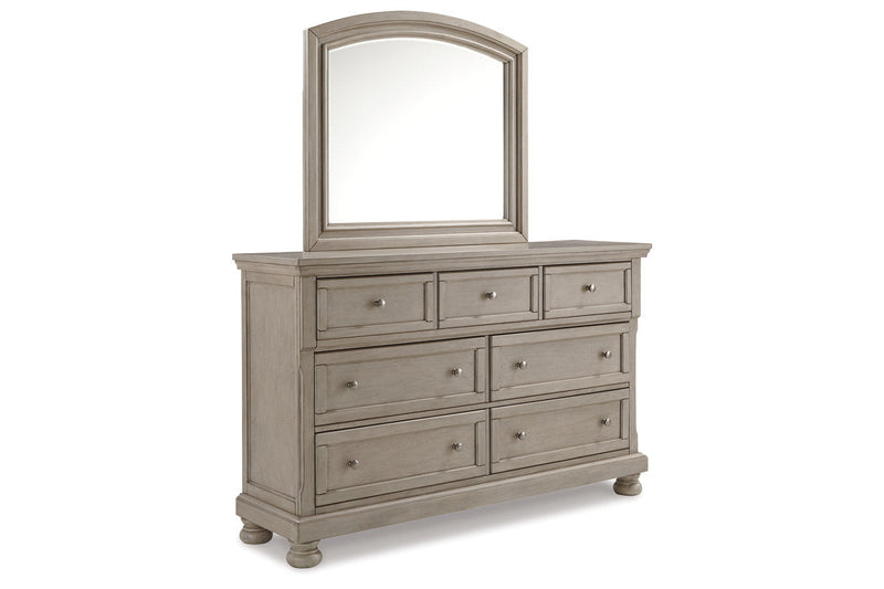 Lettner Light Gray Dresser and Mirror -  Ashley - Lara Furniture