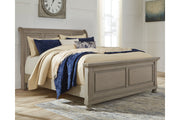 Lettner Light Gray California King Sleigh Bed -  Ashley - Lara Furniture