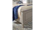 Lettner Light Gray California King Panel Bed -  Ashley - Lara Furniture