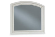 Robbinsdale Antique White Dresser and Mirror -  Ashley - Lara Furniture