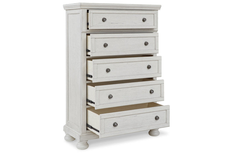 Robbinsdale Antique White Sleigh Bedroom Set from Ashley - Lara Furniture