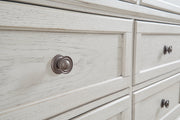 Robbinsdale Antique White Dresser and Mirror -  Ashley - Lara Furniture