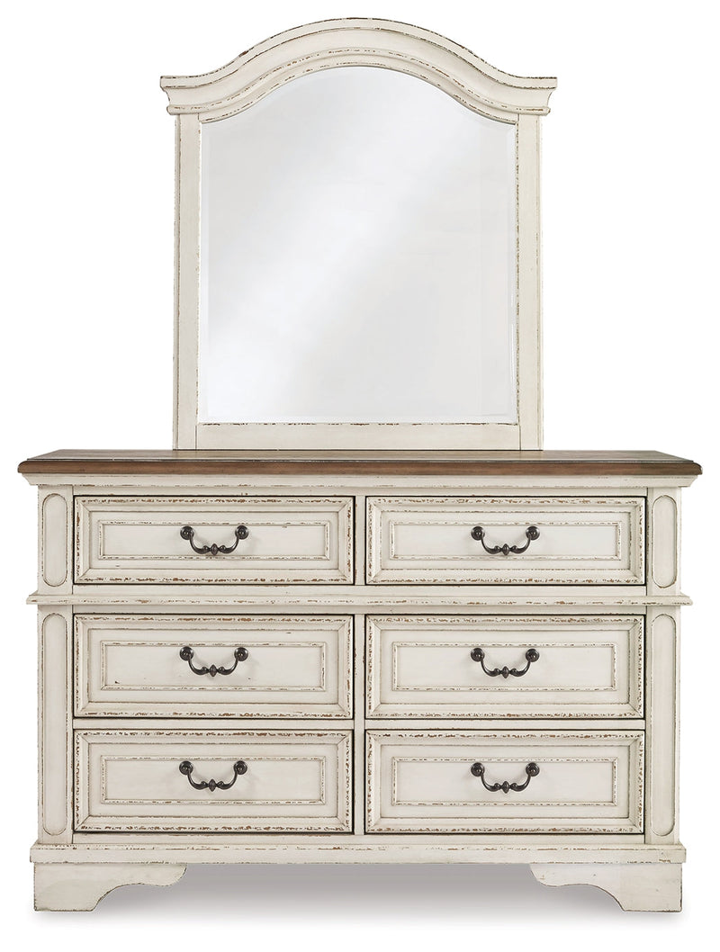 Realyn Two-tone Twin Bed, Dresser and Mirror from Ashley - Lara Furniture