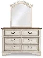 Realyn Two-tone Full Panel Bed, Dresser and Mirror from Ashley - Lara Furniture