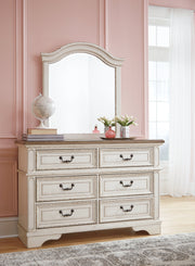 Realyn Two-tone Twin Bed, Dresser and Mirror from Ashley - Lara Furniture