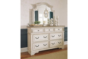 Realyn Two-tone Dresser and Mirror -  Ashley - Lara Furniture