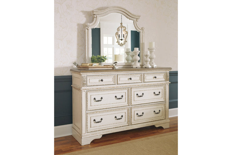 Realyn Two-tone Dresser and Mirror -  Ashley - Lara Furniture