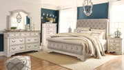 Realyn Chipped White Sleigh Bedroom Set from Ashley - Lara Furniture