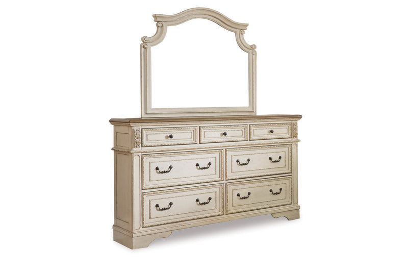 Realyn Two-tone Dresser and Mirror -  Ashley - Lara Furniture
