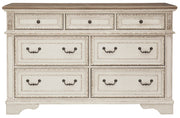 Realyn Chipped White Upholstered Panel Bedroom Set from Ashley - Lara Furniture