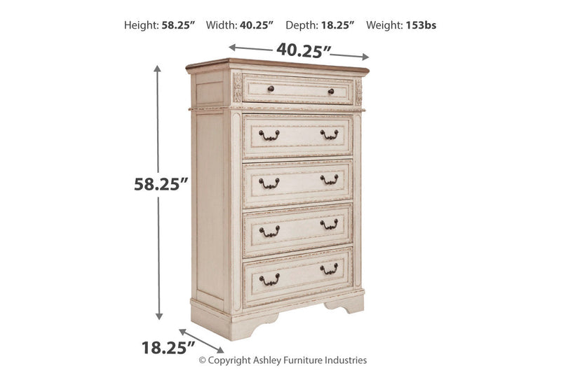 Realyn Two-tone Chest of Drawers from Ashley - Lara Furniture