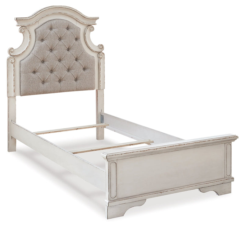 Realyn Two-tone Twin Bed, Dresser and Mirror from Ashley - Lara Furniture