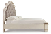Realyn Two-tone California King Upholstered Bed from Ashley - Lara Furniture