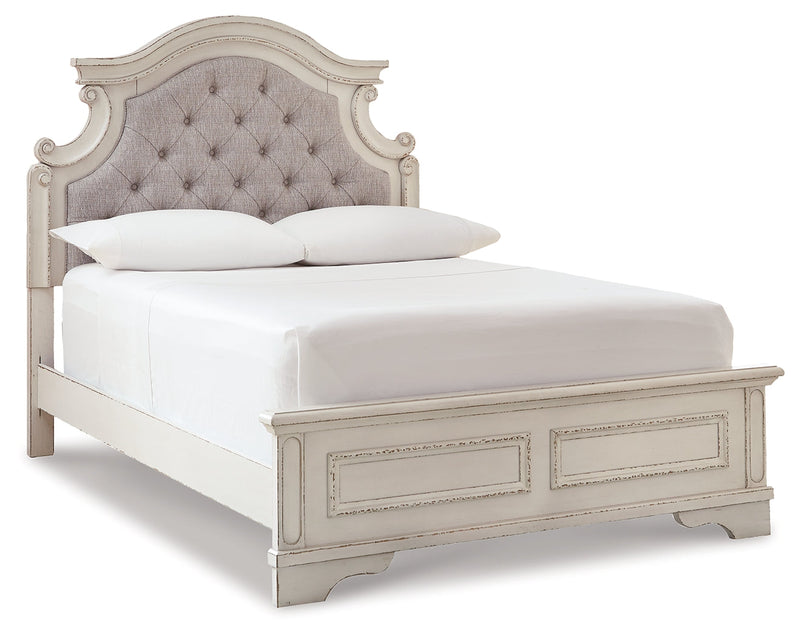 Realyn Two-tone Full Panel Bed, Dresser and Mirror from Ashley - Lara Furniture