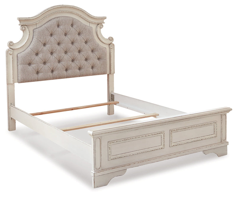 Realyn Two-tone Full Panel Bed, Dresser and Mirror from Ashley - Lara Furniture