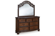 Lavinton Brown Dresser and Mirror -  Ashley - Lara Furniture