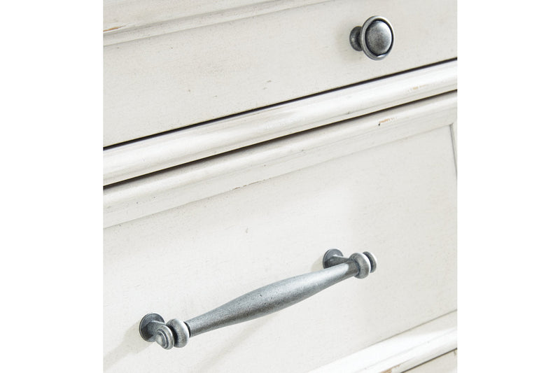 Kanwyn Whitewash Dresser and Mirror -  Ashley - Lara Furniture