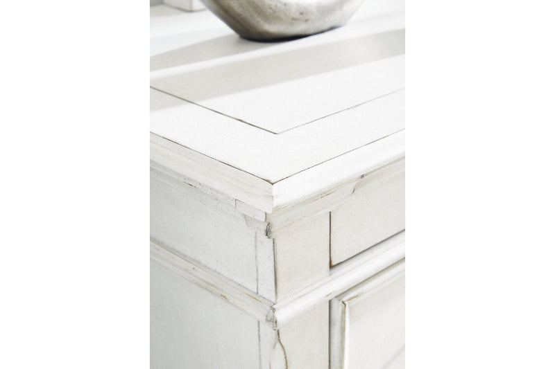 Kanwyn Whitewash Dresser and Mirror -  Ashley - Lara Furniture