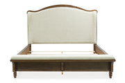 Sturlayne Brown California King Upholstered Panel Bed from Ashley - Lara Furniture